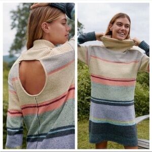 Daily Practice by Anthropologie The Keep It Cool Color Block Knit Dress, Size XS